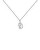 Blyštivý strieborný náhrdelník Vanilla CO02-674-U (retiazka, prívesok)