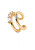 Dvojitá navlékací single náušnice se zirkony ALEXIA Gold PG01-792-U