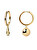 Verspielte asymmetrische Ohrringe Kreise SPACE AGE Gold AR01-507-U