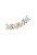 Cercel single fin aurit cu pietre de zircon UMA Gold PG01-749-U