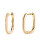 Orecchini moderni placcati oro con zirconi SPIKE AR01-571-U