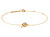 Modisches, vergoldetes Armband Peach Lily PU01-776-U