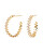 Unverwechselbare vergoldete Ohrringe Kreise CROWN AR01-579-U
