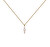 Nežný pozlátený náhrdelník Gala Vanilla CO01-675-U (retiazka, prívesok)
