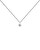 Něžný stříbrný náhrdelník White Solitary Essentials CO02-060-U (řetízek, přívěsek)