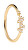 Anello aperto placcato oro con zirconi PRINCE AN01-672