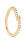 Vergoldeter offener Ring mit klaren Zirkonen EMBRACE Gold AN01-805