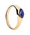 Vergoldeter Ring Lapis Lazuli Nomad Vanilla AN01-A49