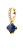 Charmanter vergoldeter Single-Ohrring FUJI SODALITE PG01-683-U