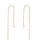Bájos aranyozott ezüst lánc fülbevaló Waterfall Essentials AR01-876-U