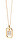 Charmante vergoldete Halskette Buchstabe "M" LETTERS CO01-524-U (Halskette, Anhänger)