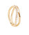 Charmanter vergoldeter Ring mit Zirkonen Twister Essentials AN01-844