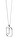 Pôvabný strieborný náhrdelník písmeno "J" LETTERS CO02-521-U (retiazka, prívesok)