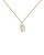 Blyštivý pozlátený náhrdelník Vanilla CO01-674-U (retiazka, prívesok)