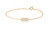 Glitzerndes vergoldetes Armband Icy Essentials PU01-415-U