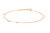 Glitzerndes, vergoldetes Armband mit Anhängern Joy Essentials PU01-594-U