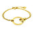 Minimalista bracciale placcato in oro Seduction BJ02A1201