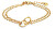 Brățară modernă aurită cu inele Seduction BJ02A5201