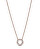 Collana con ciondolo scintillante placcata in oro rosa Rose 387436C01-45 (catenina, ciondolo)