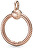 Halskettenanhänger aus Bronze für Perlen Rose 388296/388256