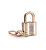 Charm pendente color bronzo Lucchetto e chiave Rose 780088C01