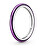 Minimalista ezüst gyűrű lila zománccal 199655C01