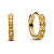 Pozlacené kruhy se žlutými krystaly Timeless Shine 263849C01
