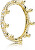 Splendido anello placcato in oro Corona Luminosa Shine 168654C01