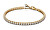 Bracciale Tennis placcato oro con zirconi Timeless Shine 561469C01