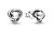 Orecchini eleganti in argento con zirconi 292335C01