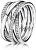 SLEVA - Stříbrný propletený prsten Timeless 190919CZ