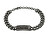 Masszív fekete acél karkötő férfiaknak Wire PEAGB0033803