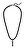 Moderný kožený náhrdelník pre mužov Barrell PEAGN0035001