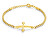 Vergoldetes Herrenarmband mit Kreuz Die-Cut PEAGB0032602