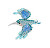 Blyštivá brož Ledňáček Kingfisher Candy 2366 70