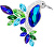 Kolibri-BroscheFliegen Gem von Veronika 2243 70