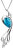 Elegante HalsketteInesMatrix blau 6109 29 (Kette, Anhänger)
