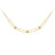 Luxuriöse vergoldete Halskette Straightmit klarem Kristall Preciosa 7390Y00