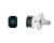 Modische Ohrringe Santorini mit tschechischem Kristall Santorini 2289 51