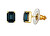 Cercei eleganți placați cu aur Santorini cu cristal ceh Montana 2289Y51