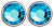 Náušnice Carlyn s kryštálom Bermuda Blue 7235 46