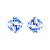 Náušnice s modrým krystalem Optica 6142 58
