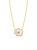 Něžný pozlacený náhrdelník s květinou Verona 7453Y00