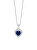 Něžný stříbrný náhrdelník se srdíčkem Velvet Heart 5370 68