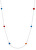 Oceľový náhrdelník s hviezdičkami Gemini 7337 00