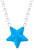 Halskette aus Stahl mit einem matten Stern Virgo Akva 7342 77