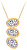 Oceľový náhrdelník s trblietavým príveskom Idared 7364Y00