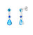 Očarujúce strieborné náušnice s modrou kubickou zirkóniou Azure Candy 5403 67