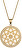 Pozlátený náhrdelník s kryštálmi Rosette 7239P00