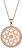 Pozlacený náhrdelník s krystaly Rosette 7239Y00